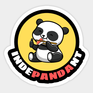 Indepandant | Cute Panda Pun Sticker